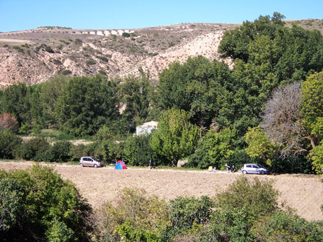 Looking north-west across the observing site