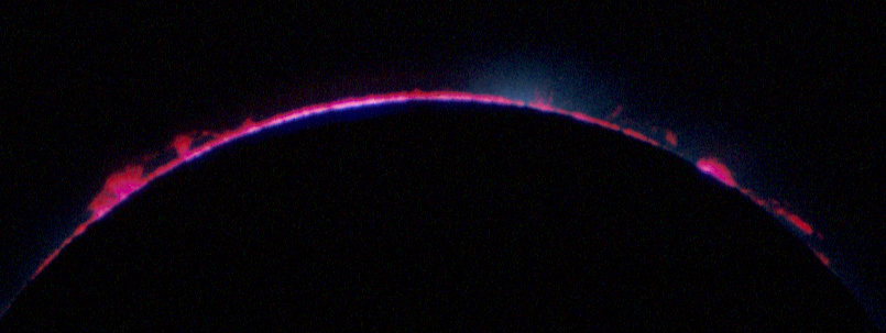 Chromosphere at 2nd contact