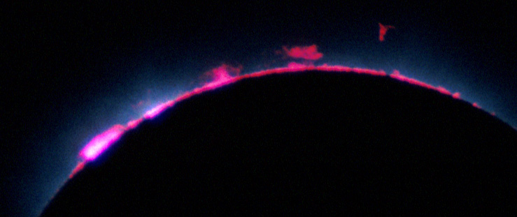 Chromosphere at 3rd contact
